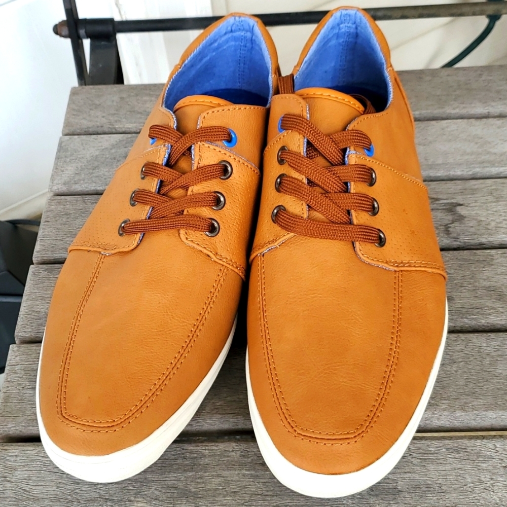NWOB APT.9 Benson Tan Men's Laced-up Shoes - Size 10 1/2 Medium